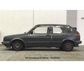 TA Technix Gewindefahrwerk Deep  härteverstellbar für Volkswagen (VW) Golf 2 